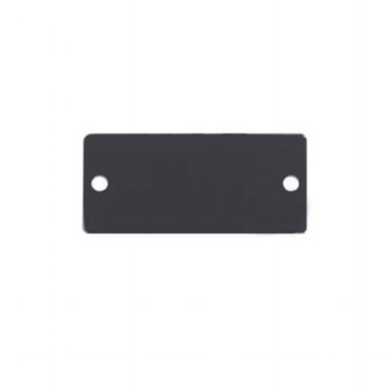 W-BLANK (B) Wall Plate Insert - Blank Slot Cover Plate - Black